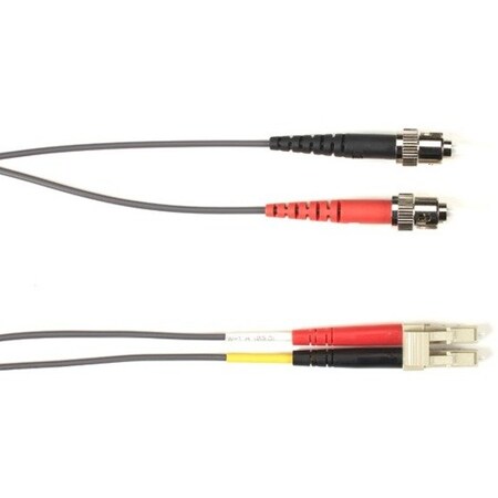 Black Box 2-M, St-Lc, Single-Mode, Pvc, Gray Fibe FOCMRSM-002M-STLC-GR